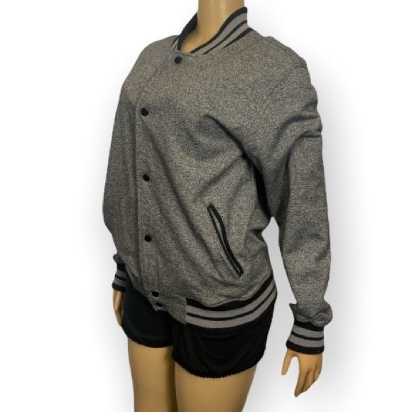 Vintage 90’s Charles and A Half Jacket Varsity Bomber Fleece unisex size S - Picture 5 of 15